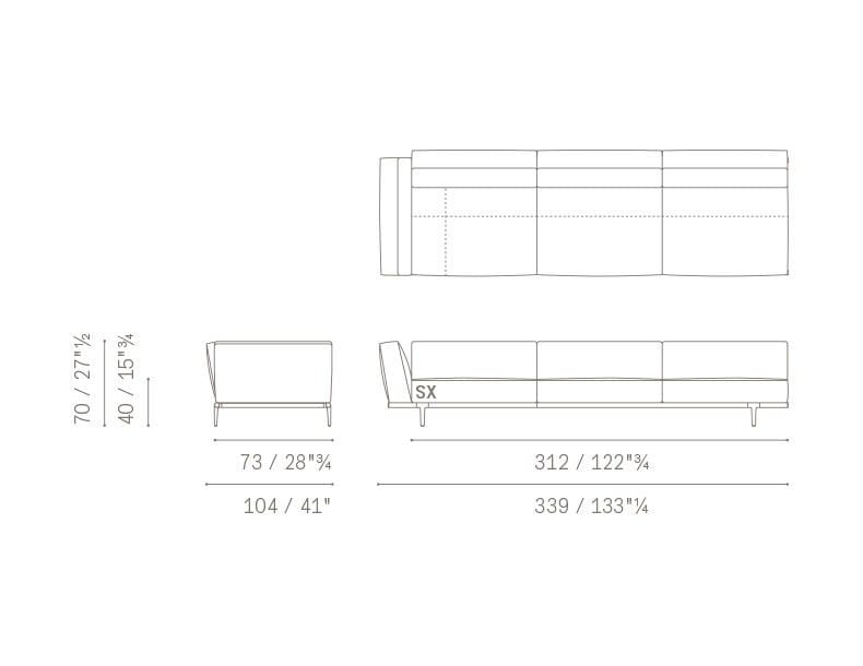Ткань диван Poltrona Frau коллекция-диваны и кресла ARCH-00009449 - Вид №39