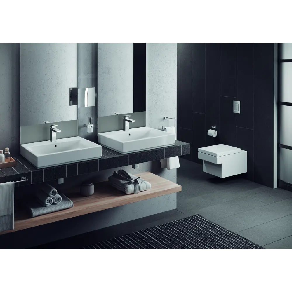 Набор аксессуаров для ванной Grohe Essentials Cube 3 предмета цвет хром STLM-2028682 - Вид №6