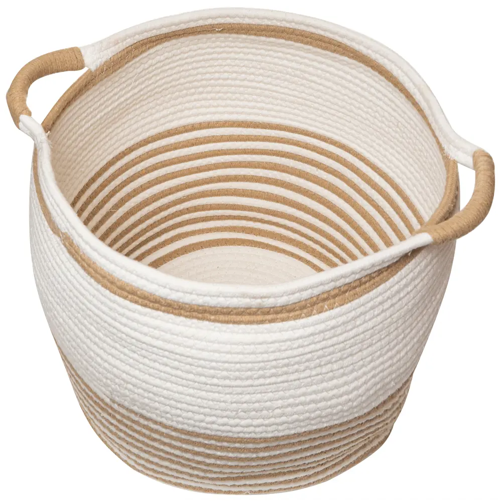 Корзина для хранения 30x35x30 см хлопок бело-коричневый Santreyd нет STLM-2083169 - Вид №2