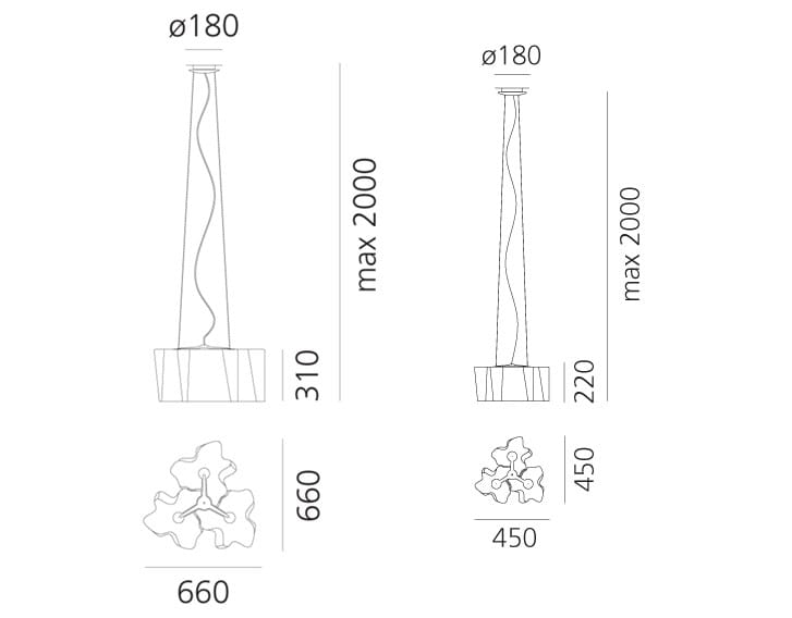 Подвесной светильник из дутого стекла Artemide LOGICO 3X120° ARCH-00078814 - Вид №7