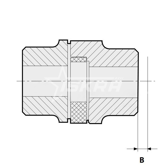IS3787 Упругий элемент типа паук черный EN28038 ISKRA  - Вид №4