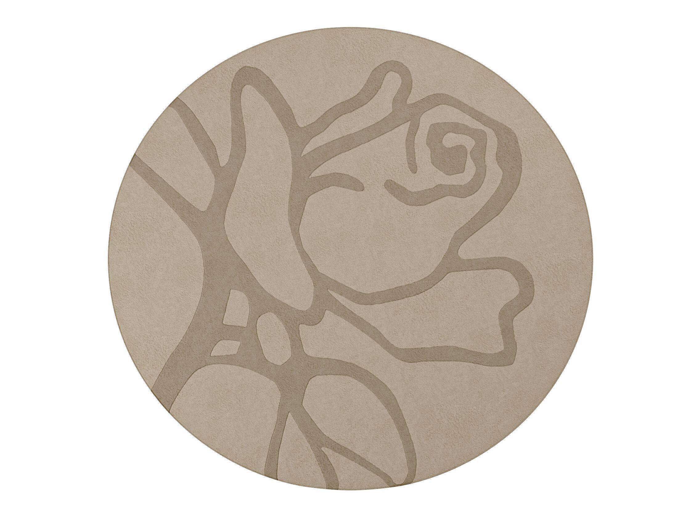 Круглый шерстяной ковер ручной работы Bizzotto Italia Симфония – бесконечность ARCH-00077055 - Вид №1