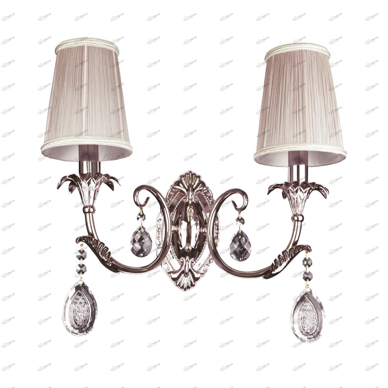 Бра Lightstar Cappa 691624 LIGHTSTAR  077293 Бежевый;прозрачный;серебро 