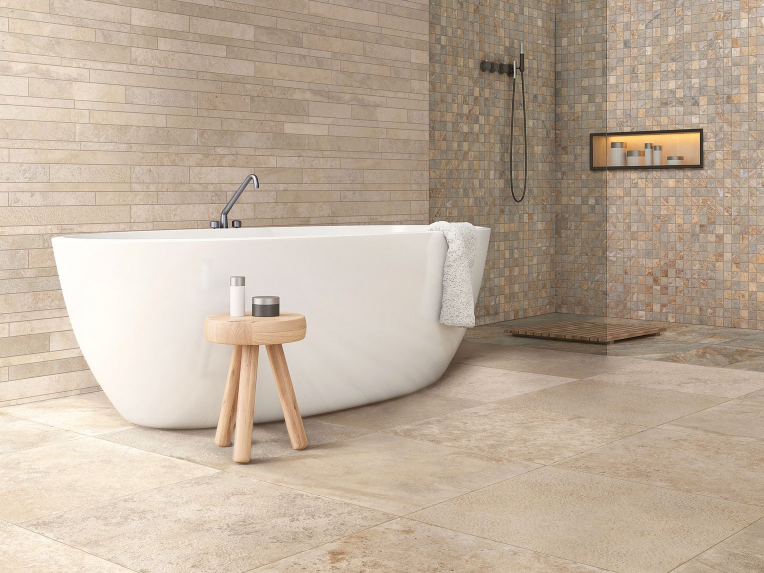 Напольное покрытие / Напольное покрытие из керамогранита для интерьера с эффектом камня Pastorelli STONES DU MONDE ARCH-00139059