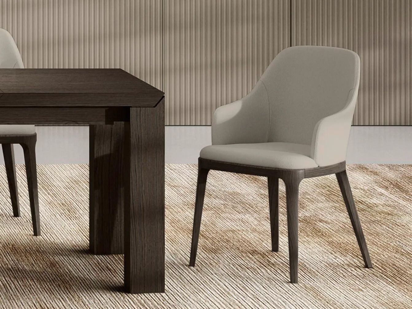 Кожаный стул с подлокотниками Olivieri ADAM ARCH-00111570