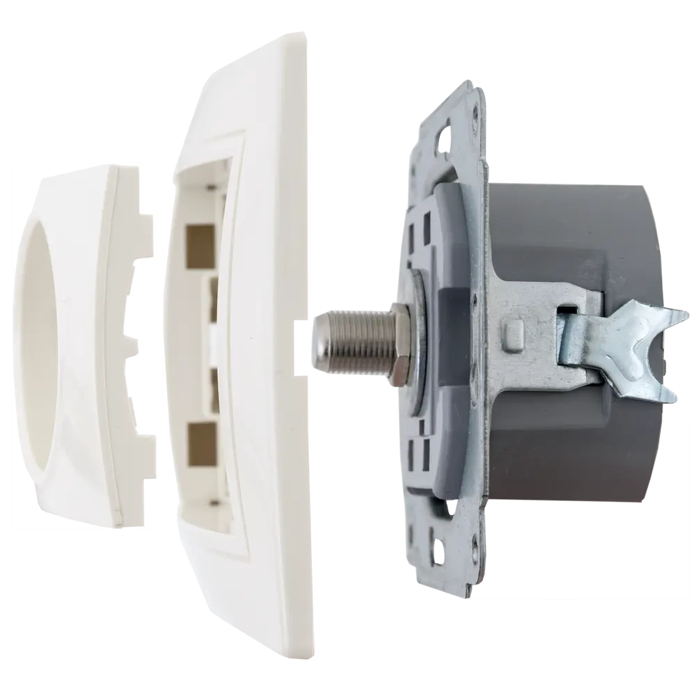 TDM ELECTRIC Розетка телевизионная встраиваемая тип F для скрытого монтажа 85591122 Серия отсутствует STLM-0064404 - Вид №4