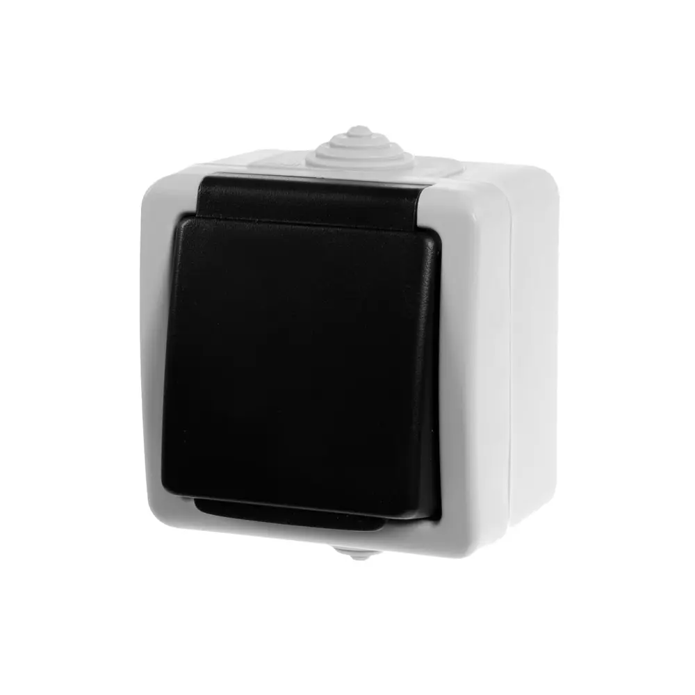 Розетка AQUA с зеземлением, IP54 16А/250V, серая LK STUDIO STLM-2003678