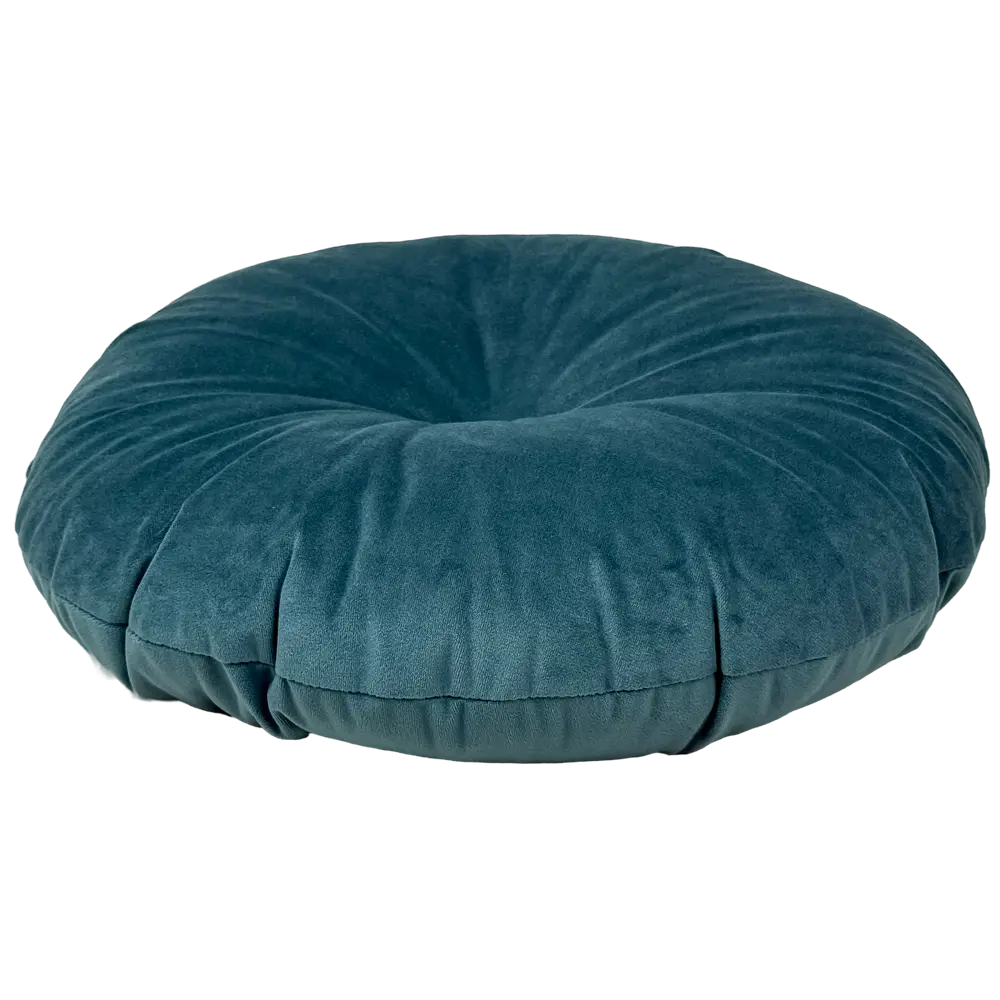 Подушка декоративная Linen Way d37 см бархат цвет изумрудный STLM-2189661 - Вид №1