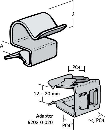 52020757 Крепление для электромонтажа Britclips® PC Клипсы для стальных балок для балок WALRAVEN  - Вид №1