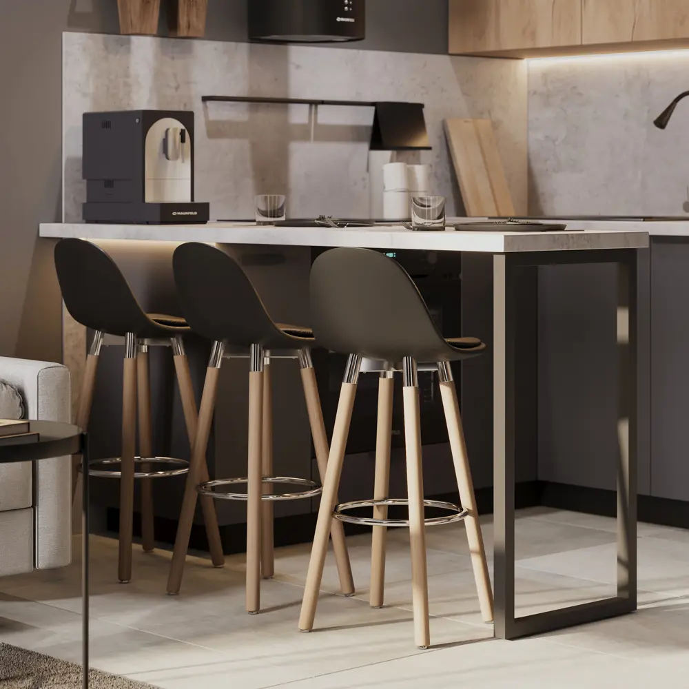 Сиденье для барного стула Delinia Орлеан 43.5x36 см цвет чёрный STLM-2164867 - Вид №14