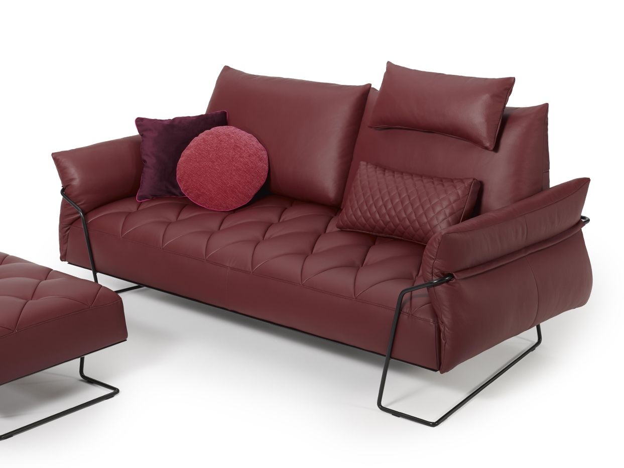 Кожаный диван с подголовником AERRE ITALIA Yellow ARCH-00115751 - Вид №1