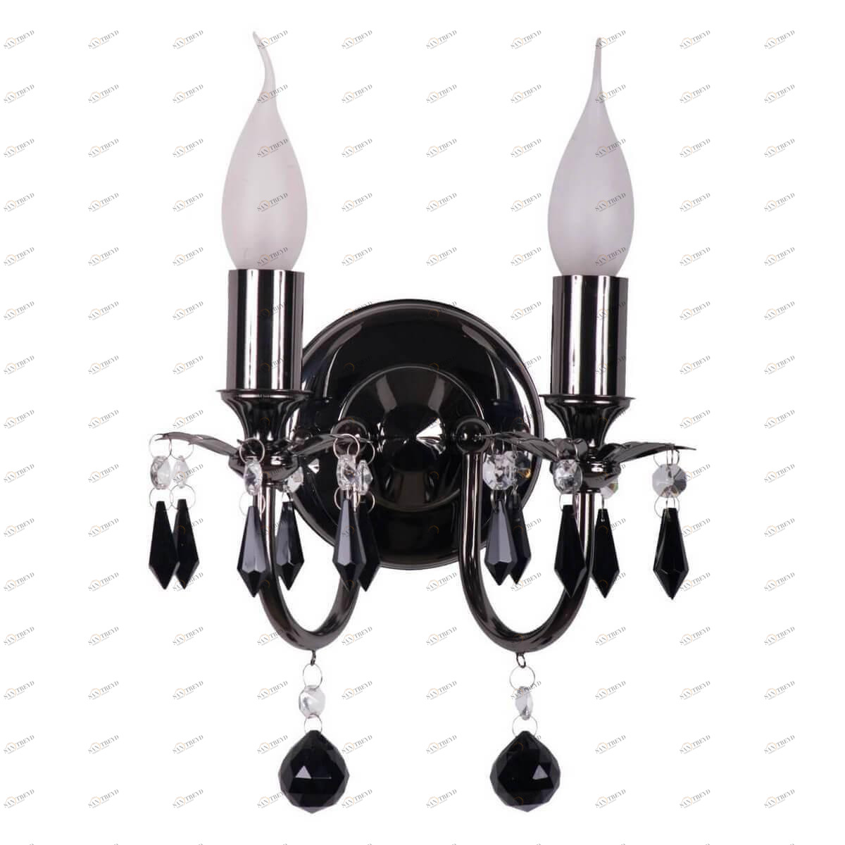 Бра металлическое на 2 лампы черное "Барселона" 313020902 MW-LIGHT СВЕЧА 00-3930889 Черный 