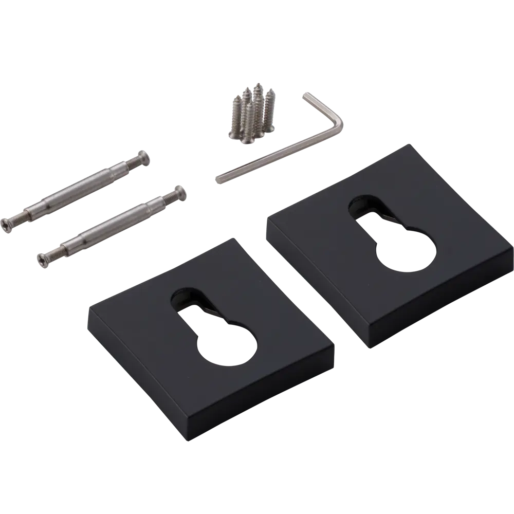 Накладка на цилиндр Inspire Abby/Manuela цвет чёрный матовый 2 шт STLM-2180918 - Вид №1