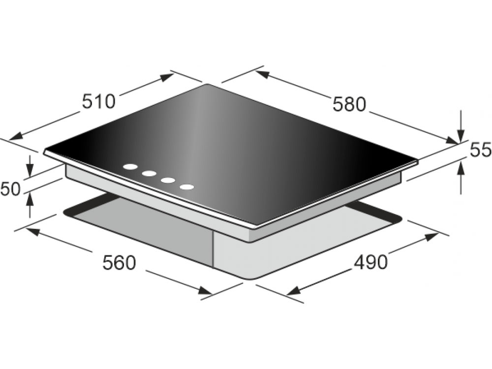 8169916 Газовая варочная поверхность Kaiser KCG 6387 Turbo STDN-0060795 - Вид №7