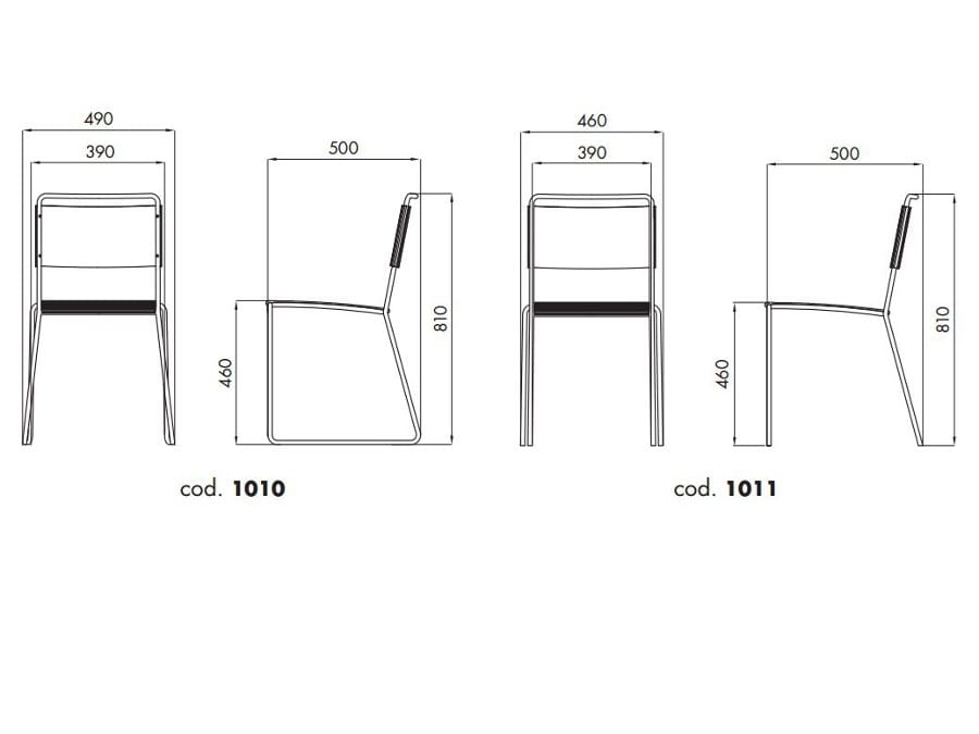 Стул с 4 ножками ALMA DESIGN Estrosa ARCH-00087488 - Вид №8