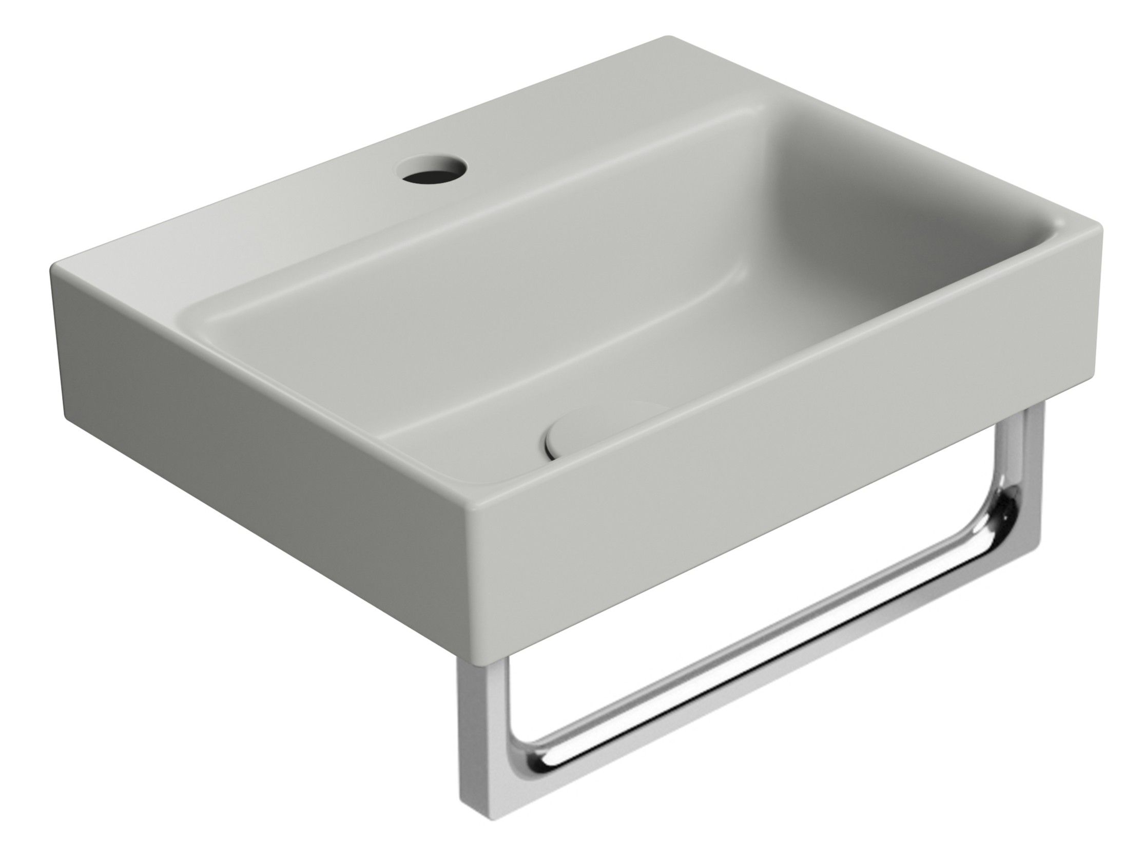 Керамическая прямоугольная подвесная встраиваемая раковина GSI ceramica Color Elements ARCH-00035552