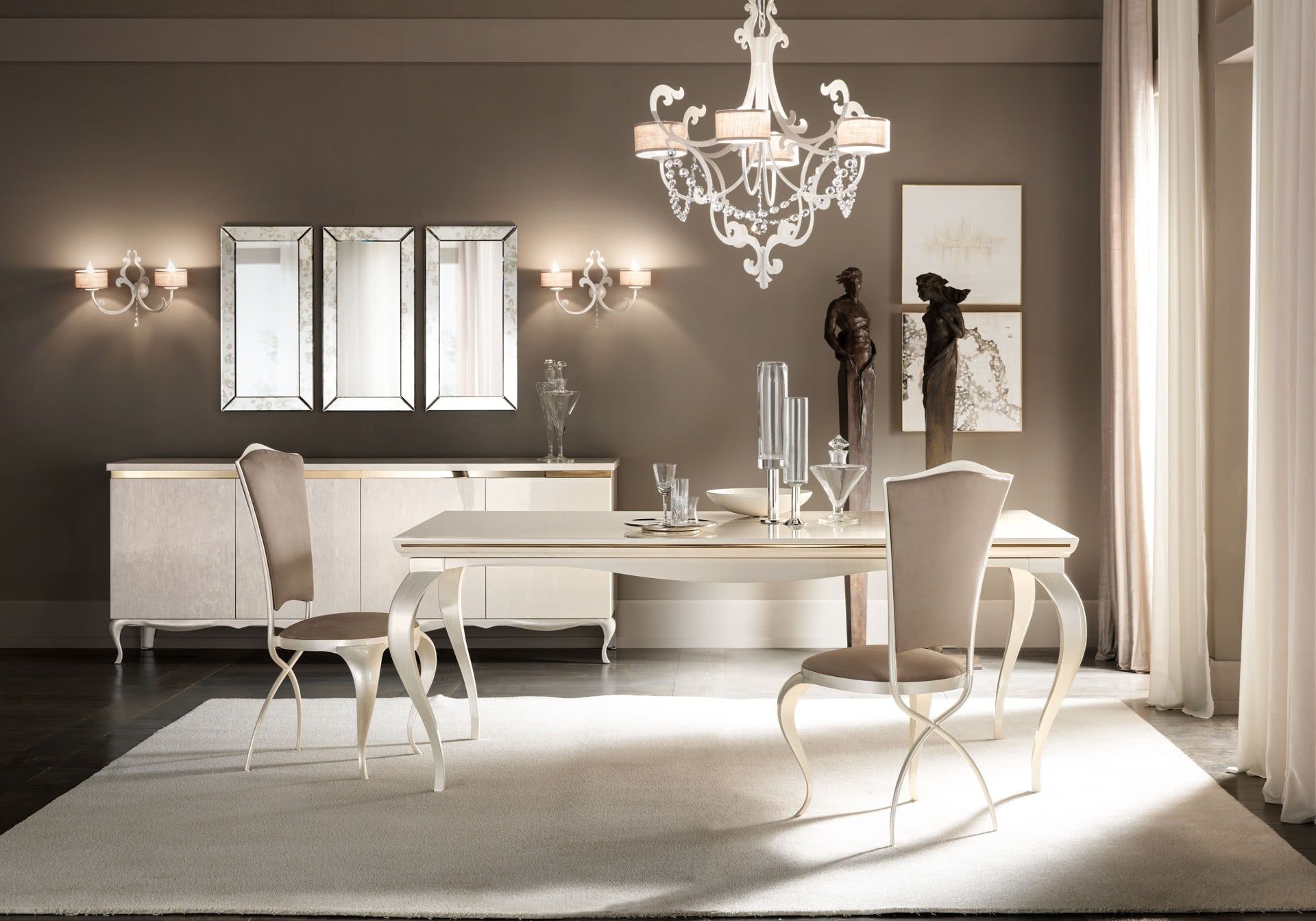 Бархатный мягкий стул Cantori гирлянды ARCH-00001402