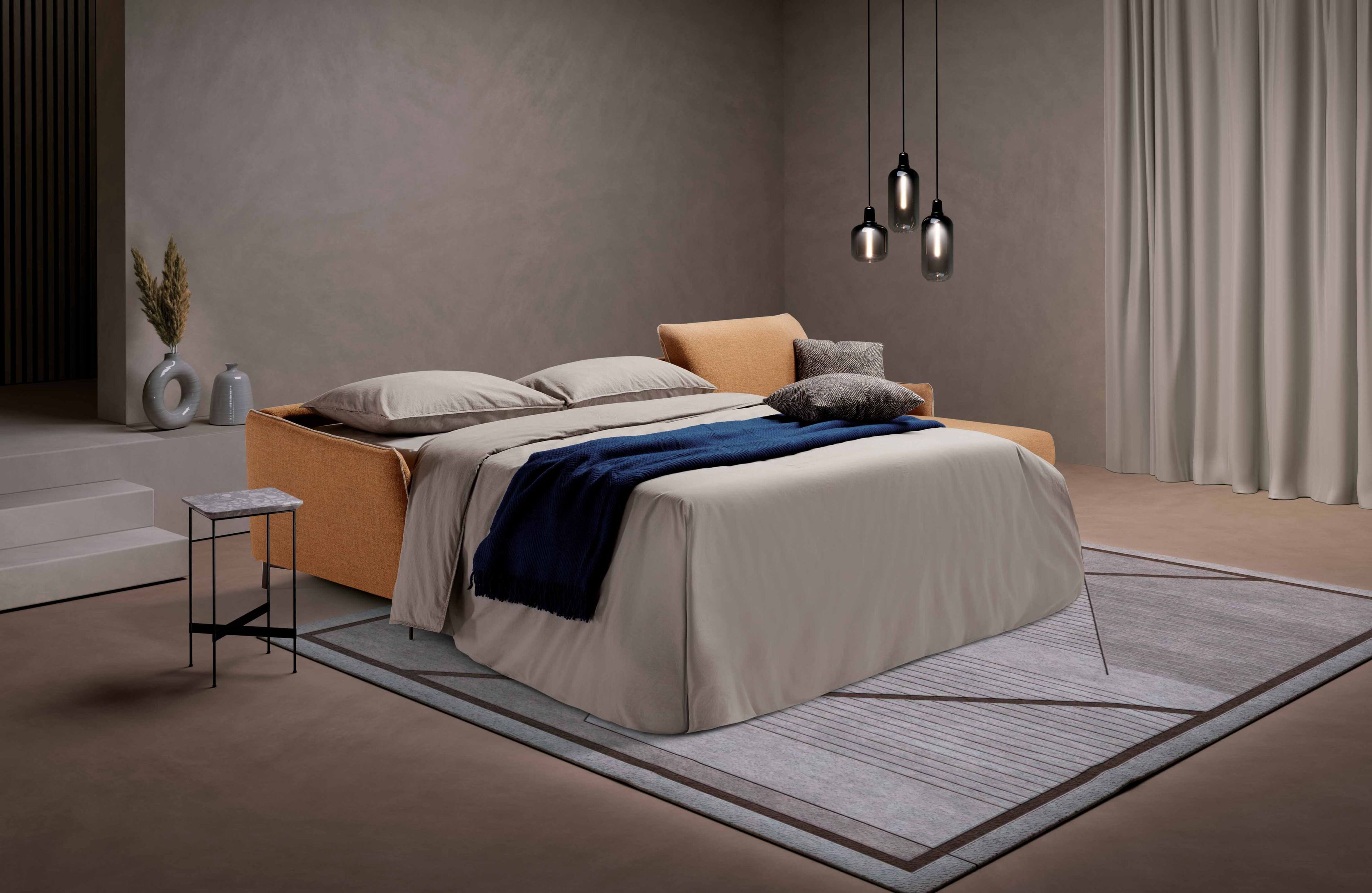 Двуспальный диван-кровать из ткани с полуостровом Dienne Salotti Views II ARCH-00085515 - Вид №4