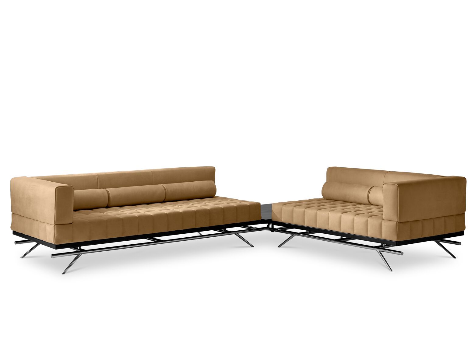 3-местный кожаный угловой диван i 4 Mariani ARCH-00047342