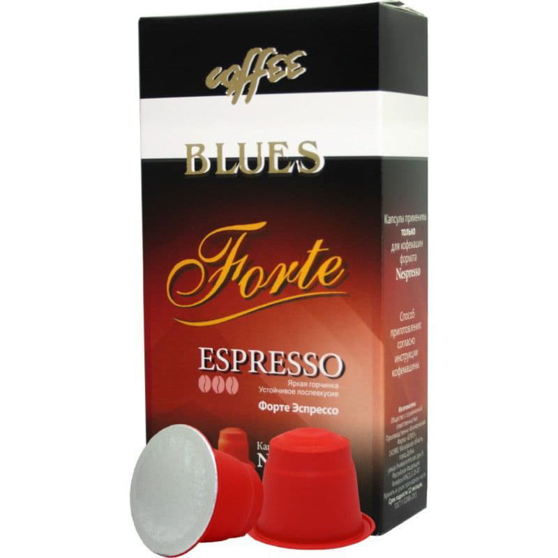 Кофе в капсулах Форте Эспрессо для к/м Nespresso COFFE BLUES Santreyd 10286 - Вид №1