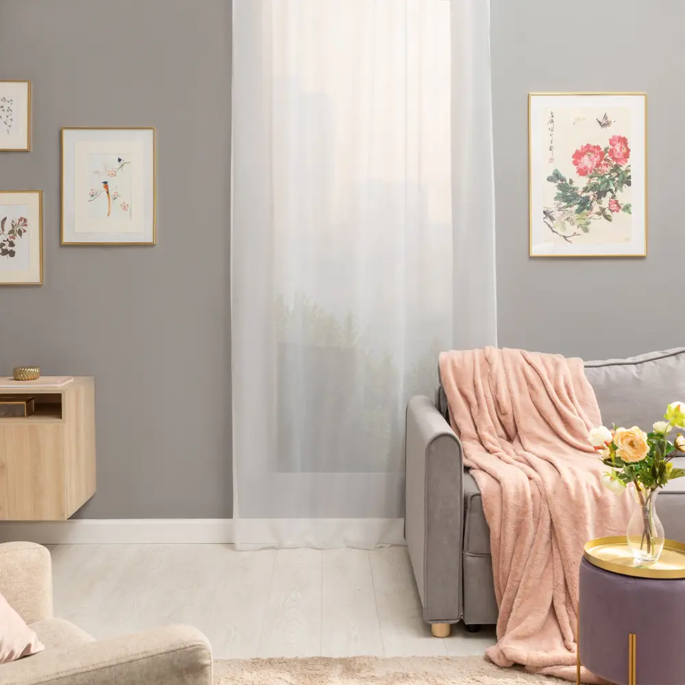 INSPIRE Polyone White - Тюль на ленте 140×280 см 84855338 STLM-0056162