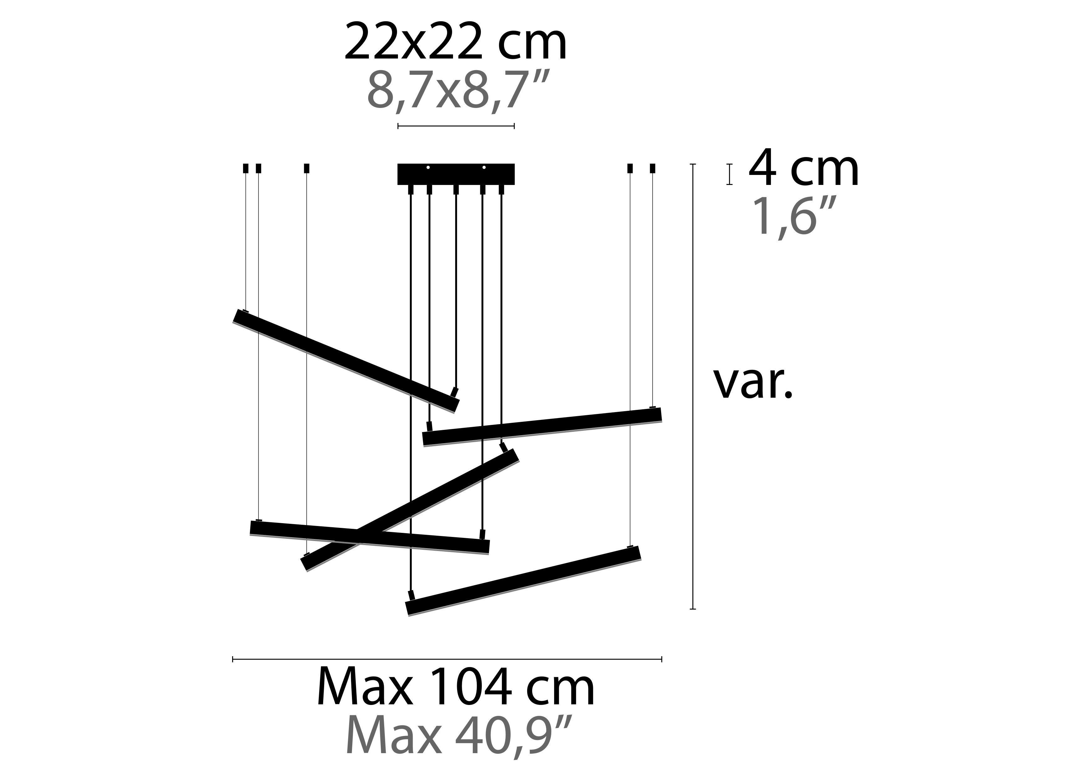Металлический светодиодный подвесной светильник ILFARI Artys ARCH-00074899 - Вид №2