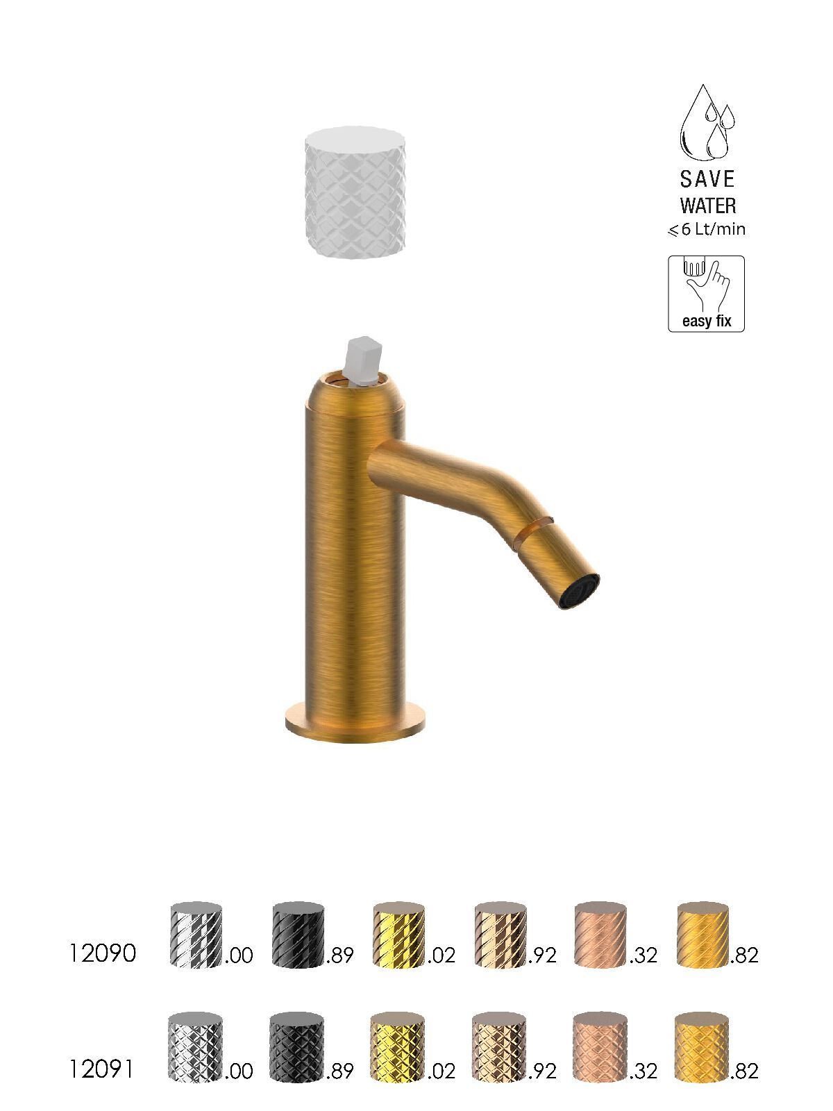 Однорычажный смеситель для биде без слива Rubinetterie Frattini Pepe XLS ARCH-00082399 - Вид №5