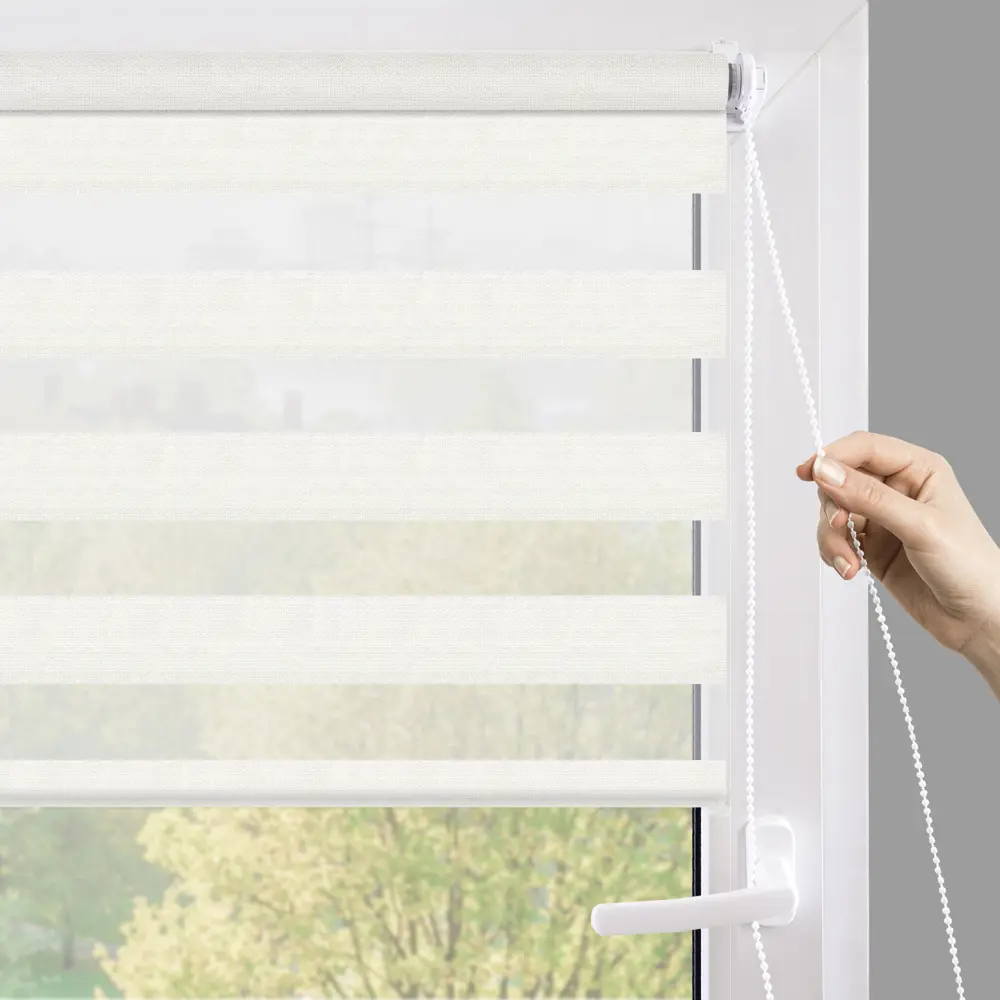 Рулонная штора день-ночь MIAMOZA Москва 80×160 см бежевая 89411410 STLM-1567438 - Вид №5