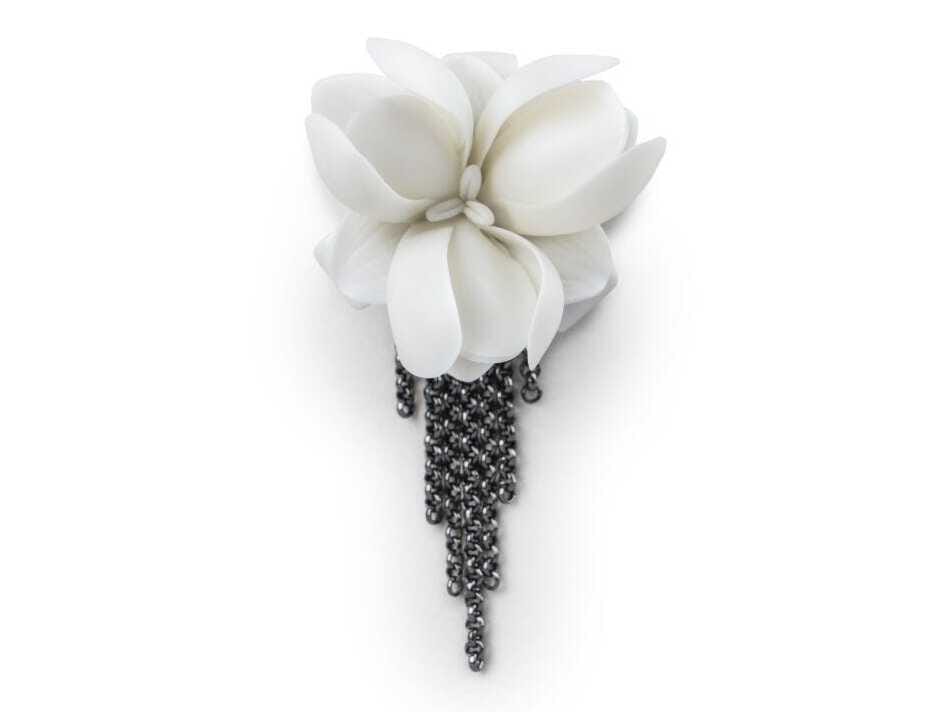 Фарфоровая брошь Lladró ORCHID BROOCH ARCH-00029929 - Вид №1