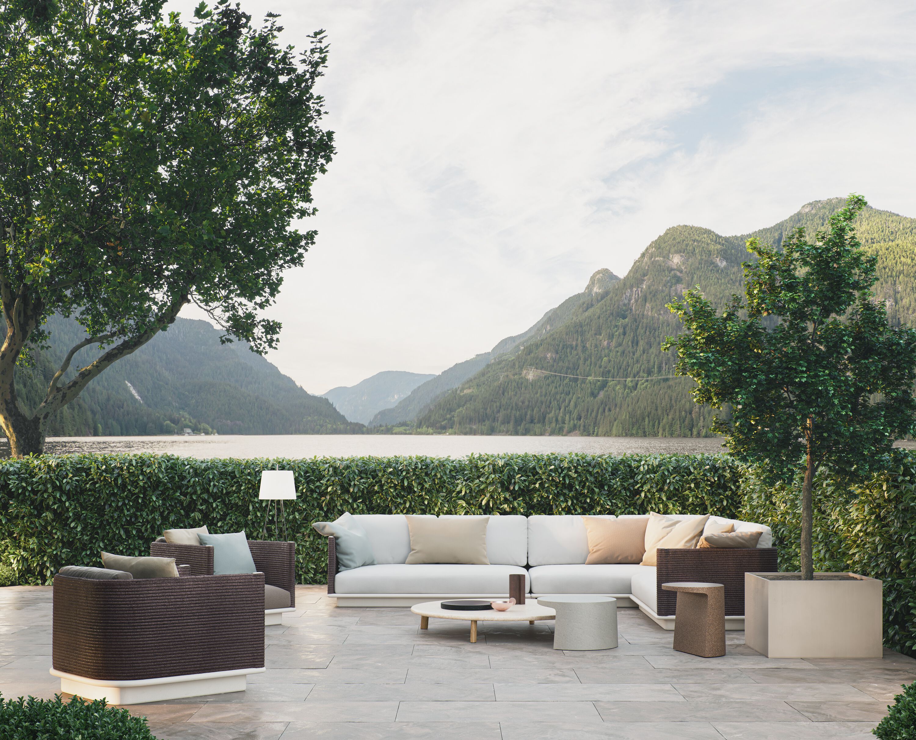 Круглый бетонный журнальный столик Kettal ARCH-00100911 - Вид №7