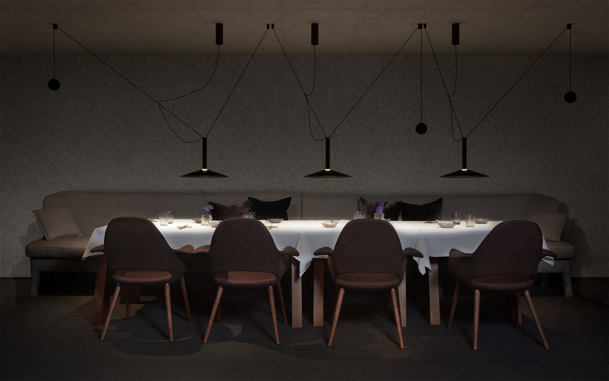 Алюминиевый светодиодный подвесной светильник Marset MILANA ARCH-00139049 - Вид №3