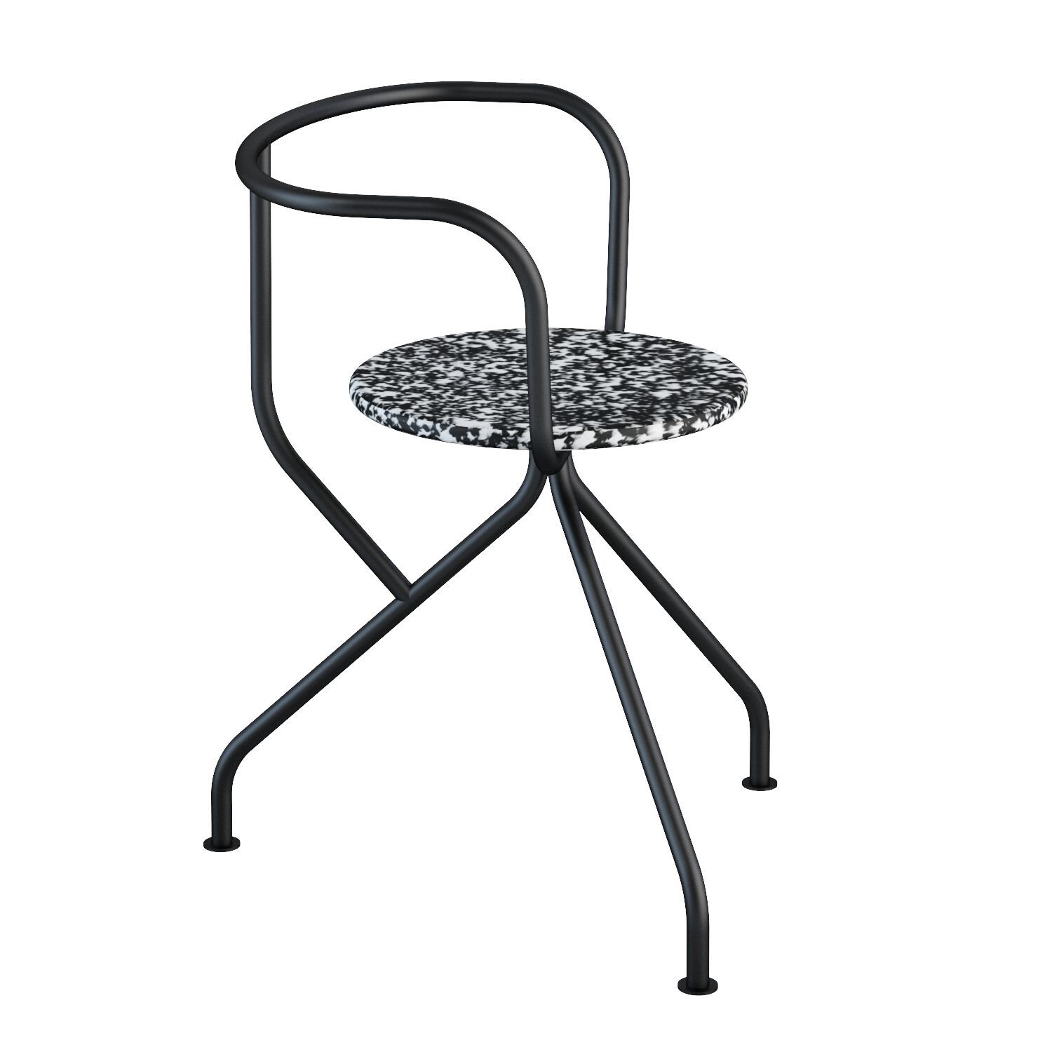 Стальной стул с порошковым покрытием с подлокотниками Nobonobo Kohti ARCH-00024470 - Вид №2