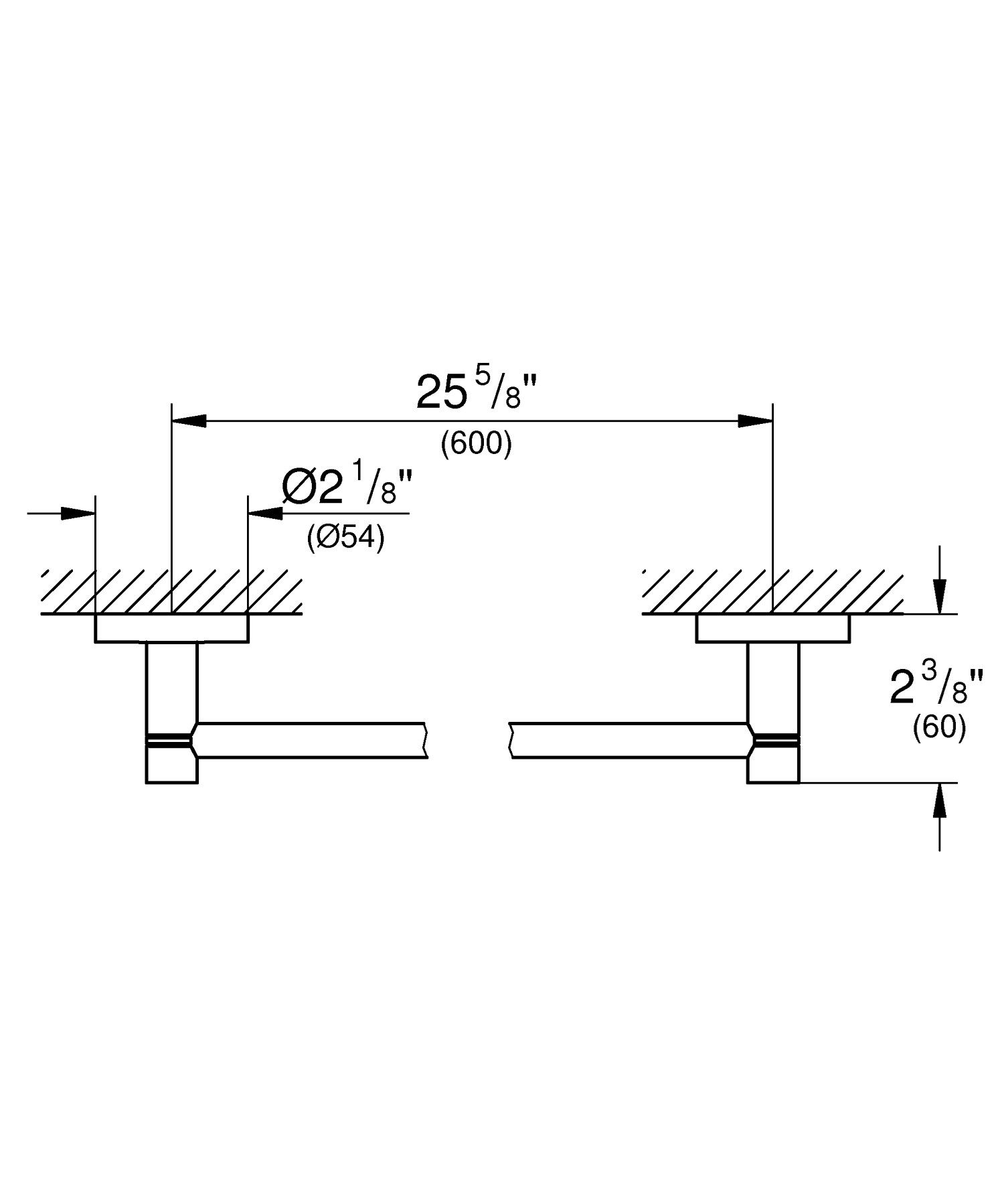 Металлический держатель для полотенец Grohe Essentials ARCH-00132005 - Вид №3