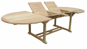 Il Giardino di Legno Садовый стол из дерева овальной формы раздвижной  402