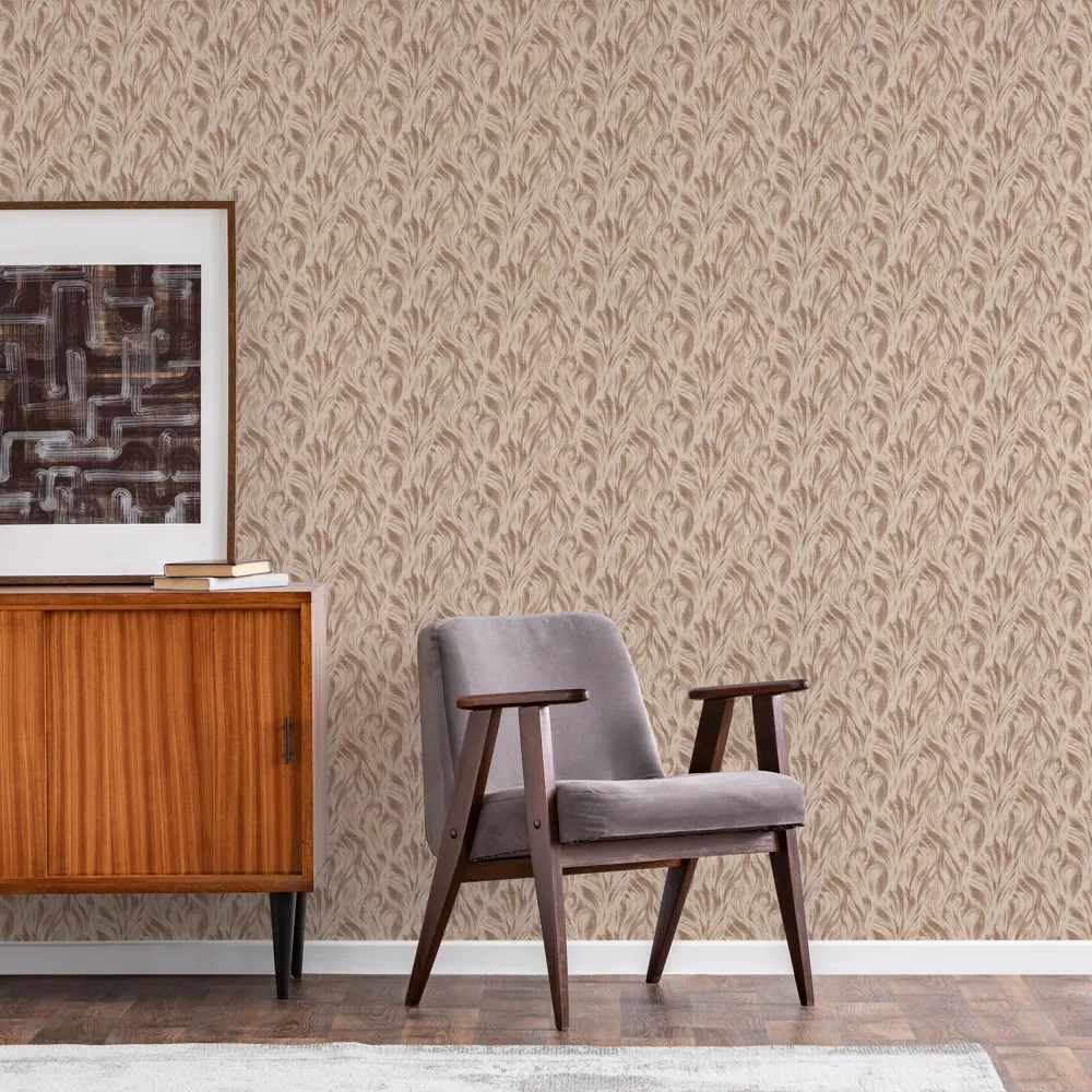 Обои флизелиновые Inspire Natalya коричневые 1.06 м 362-22 STLM-2052484 - Вид №2