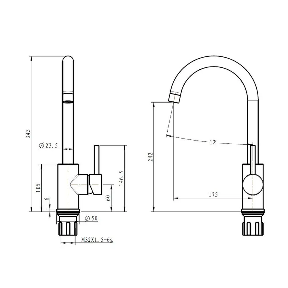 Смеситель для кухни Esko K4, цвет хром 18563987 STLM-2145681 Santreyd  - Вид №6