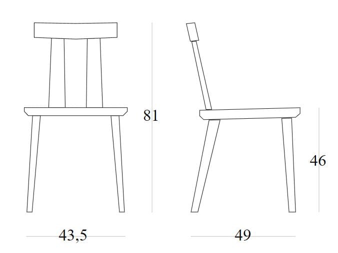 Деревянный стул SIPA Милан ARCH-00070782 - Вид №7