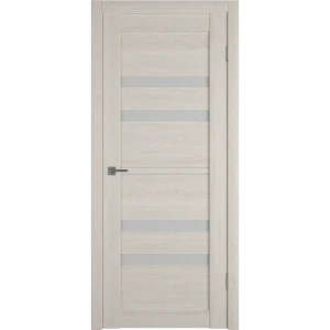 Дверь межкомнатная остекленная с замком и петлями в комплекте Ларчи-2 90x200 см ПВХ цвет дуб филадельфия