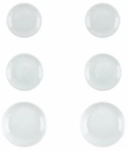 Driade Набор фарфоровых тарелок The white snow Dw012l5012002