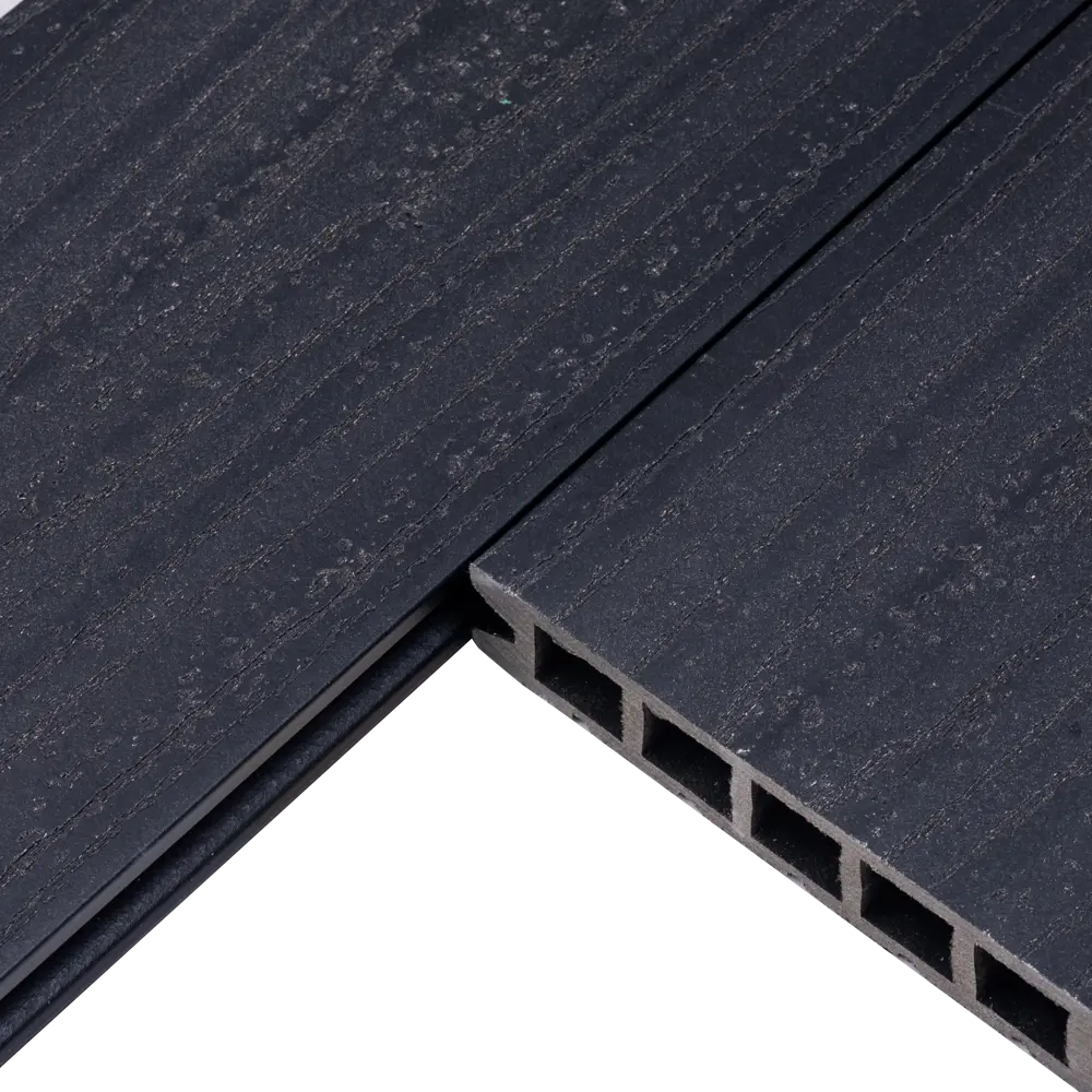 Террасная доска ДПК MultiDeck цвет Черный 3000x150x27 мм. Вельвет 0.45 м² МУЛЬТИДЕК STLM-2005837 - Вид №4