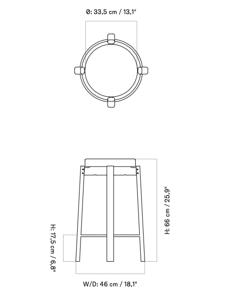 Деревянный штабелируемый стул со встроенной подушкой Audo Copenhagen Passage ARCH-00116575 - Вид №14
