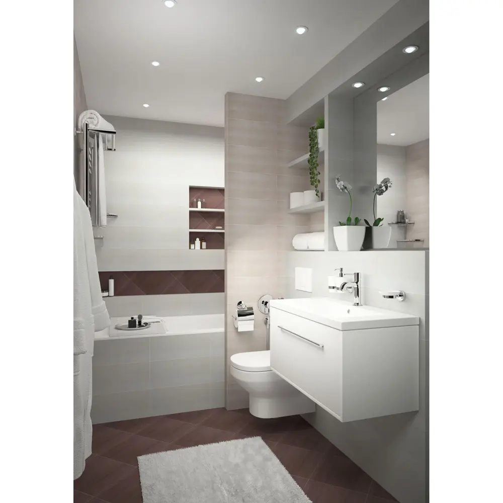 Тумба под раковину подвесная Мерида 80 см цвет белый АКВАТОН STLM-2188263 - Вид №7