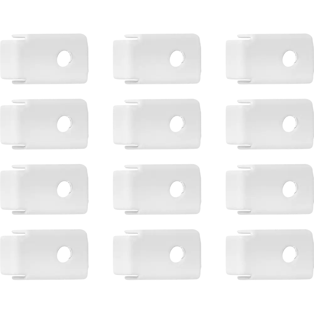 Держатели для полок Spaceo белые стальные 12 штук 89352336 STLM-1085883 - Вид №1
