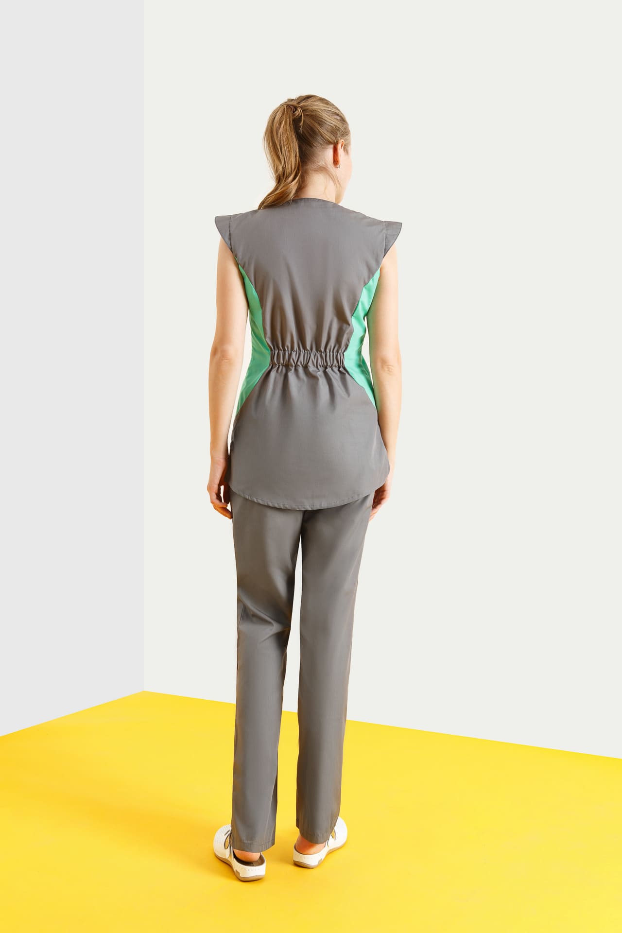 69310 Костюм "Лига" цвет темно-серый с салатовым  Медицинская одежда  размер 66 Спецодежда  - Вид №7