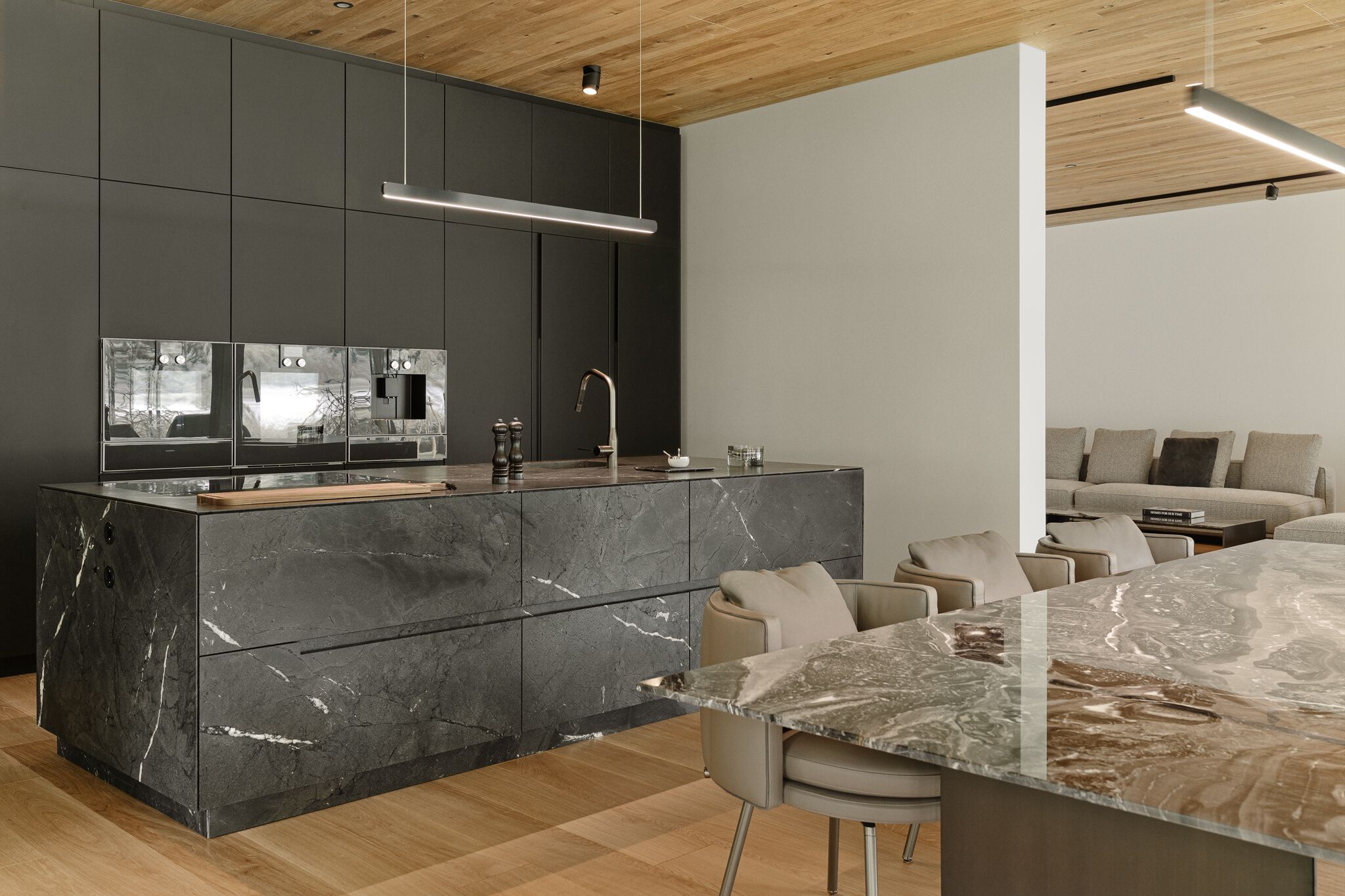 Кухня на заказ с островом Zajc Monolith ARCH-00050895 - Вид №4