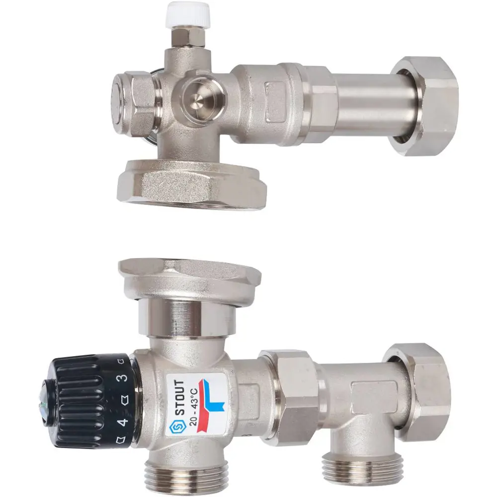 Насосно-смесительный узел без насоса Stout 20-43 град STLM-2193834