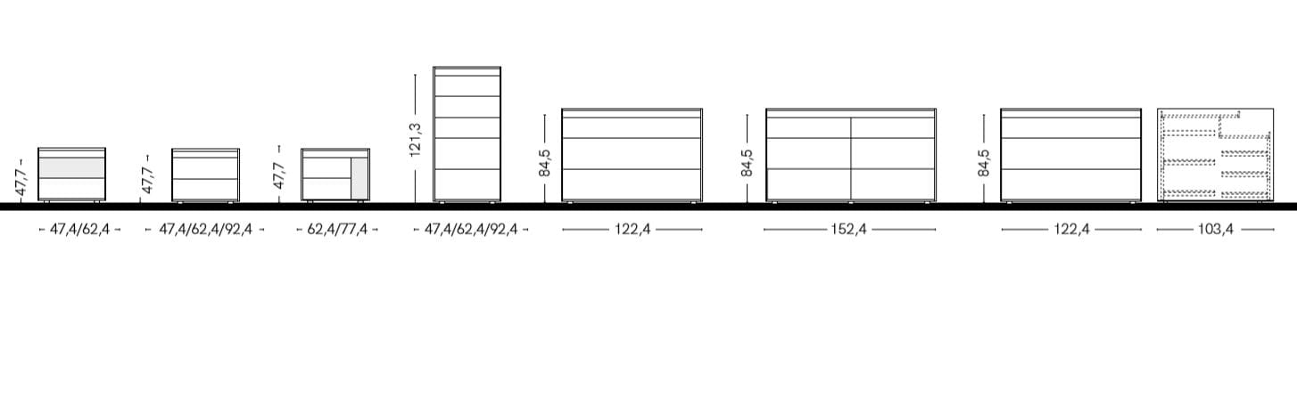 Тумбочка с ящиками Zalf ARCH-00067724 - Вид №1