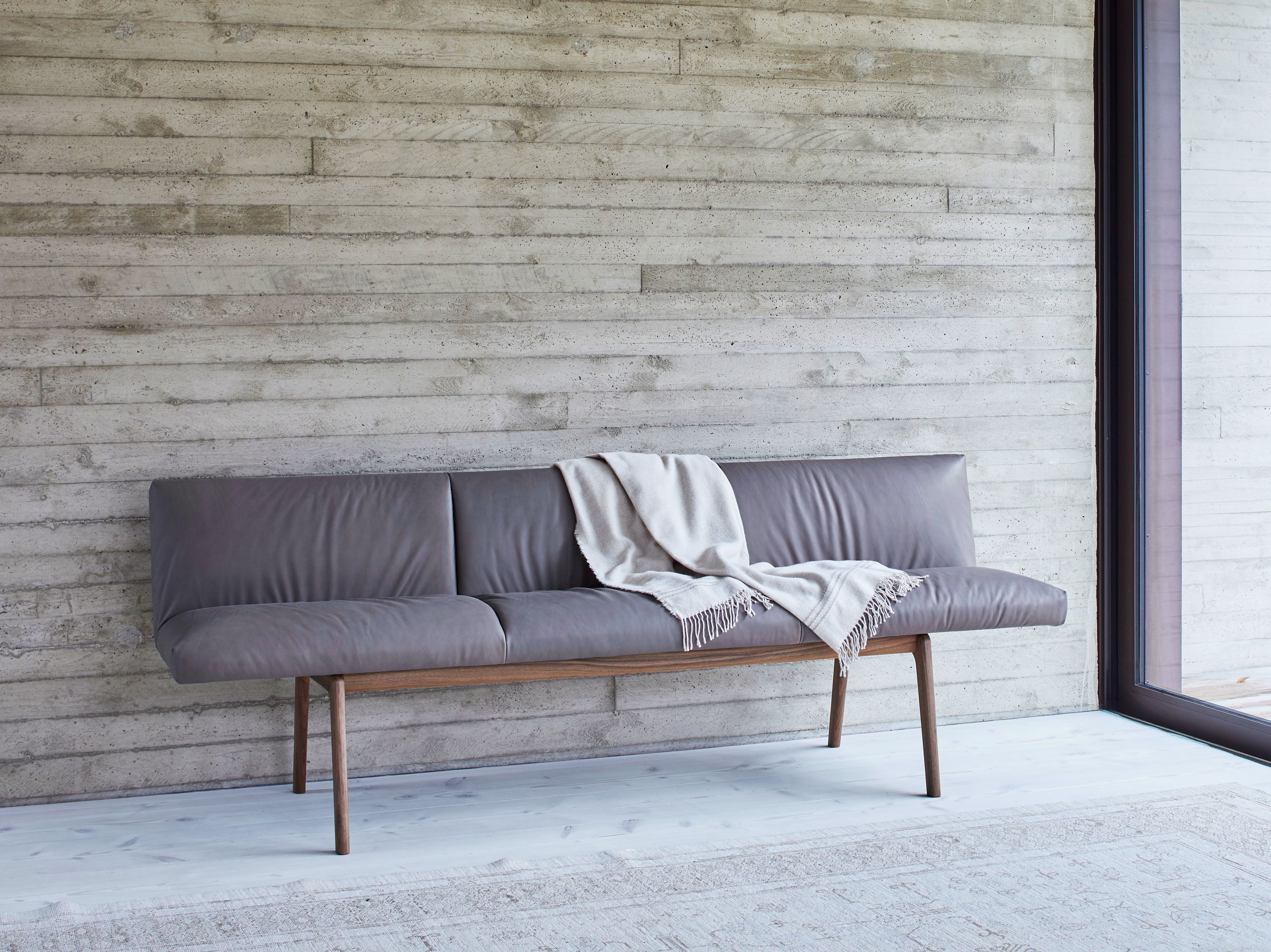 Кожаная мягкая скамья со спинкой more Sova ARCH-00104817 - Вид №1