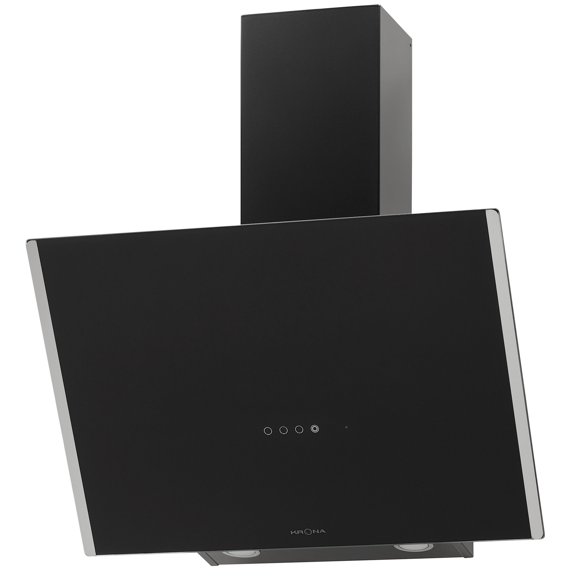 9238743 Вытяжка наклонная KRONA GABRIELE E 600 2 S черный/серебристый KRONA1 STDN-0109750 - Вид №1