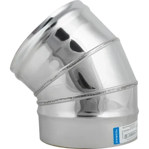 КОРАКС Утепленный отвод 45° для дымохода D115x200 мм 89888526